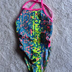 Like new Funkita Girls Second Skin Strapped In Back size 8 (24) swimsuit